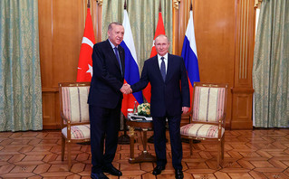 Recep Tayyip Erdogan and Vladimir Putin