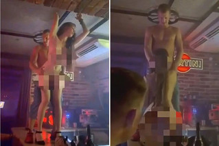 Ζευγάρι έκανε σεξ πάνω στην μπάρα ενός κλαμπ στην Κριμαία και οι θαμώνες… χαίρονταν!