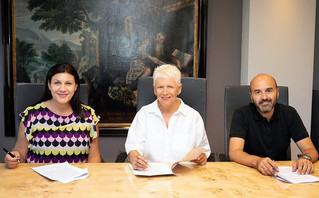 Φωτεινή Ραξή, Executive Board Member ANT1+, Έλενα Ακρίτα, Michael Iskas, CEO Antenna Studios Φωτεινή Ραξή, Executive Board Member ANT1+, Έλενα Ακρίτα, Michael Iskas, CEO Antenna Studios