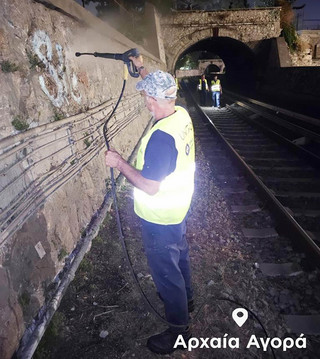 Καθαρίστηκε από τα γκράφιτι ο χώρος της Αρχαίας Αγοράς Καθαρίστηκε από τα γκράφιτι ο χώρος της Αρχαίας Αγοράς