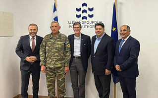 Στο λιμάνι της Αλεξανδρούπολης ο Τζορτζ Τσούνης: «Ζωτικός ο ρόλος του στη διασφάλιση της νότιας πτέρυγας του ΝΑΤΟ»