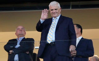 Ο Δημήτρης Μελισσανίδης στην OPAP Arena Ο Δημήτρης Μελισσανίδης στην OPAP Arena