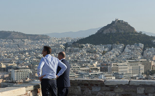 Στην Ακρόπολη Κυριάκος Μητσοτάκης και Όλαφ Σολτς