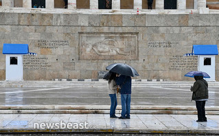 Κακοκαιρία στο κέντρο της Αθήνας