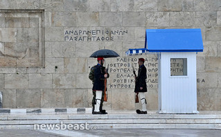 Κακοκαιρία στο κέντρο της Αθήνας