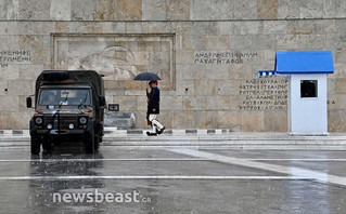 Κακοκαιρία στο κέντρο της Αθήνας