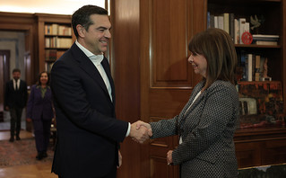 Ο Αλέξης Τσίπρας και η Κατερίνα Σακελλαροπούλου Ο Αλέξης Τσίπρας και η Κατερίνα Σακελλαροπούλου