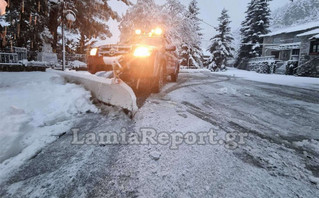 Πολύ χιόνι στα χωριά της Υπάτης