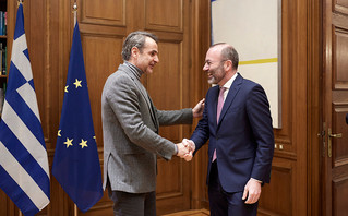 Συνάντηση του Κυριάκου Μητσοτάκη με τον Manfred Weber Συνάντηση του Κυριάκου Μητσοτάκη με τον Manfred Weber
