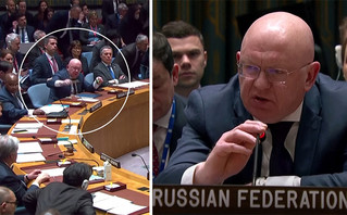 Ρώσος εκπρόσωπος στον ΟΗΕ διέκοψε την ενός λεπτού σιγή για την Ουκρανία