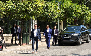Στο Προεδρικό Μέγαρο οι πολιτικοί αρχηγοί Στο Προεδρικό Μέγαρο οι πολιτικοί αρχηγοί