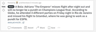 Αντριάνο Globo Αντριάνο Globo