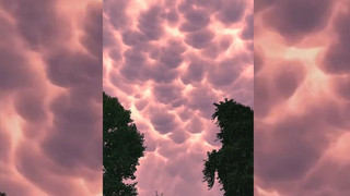 Το υπερθέαμα των μοβ σύννεφων mammatus