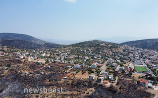 Αεροφωτογραφίες από Λεωφόρο Φυλής προς Χασιά και μονή Κλειστών