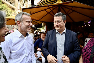Θεσσαλονίκη: Τζιτζικώστας και Ζέρβας συναντήθηκαν τυχαία κατά τη διάρκεια της περιοδείας τους σε δρό... 2 IMG 1414