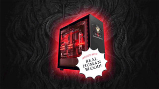 Ένας υπολογιστής εμποτισμένος με πραγματικό ανθρώπινο αίμα