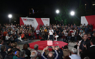 Ο Στέφανος Κασσελάκης στο Κερατσίνι Ο Στέφανος Κασσελάκης στο Κερατσίνι