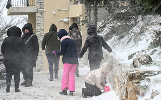 Χιονόπτωση στην Πάρνηθα