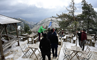 Χιονόπτωση στην Πάρνηθα