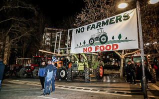 Διαμαρτυρίες αγροτών στη Λάρισα