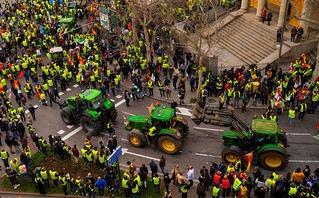 Διαμαρτυρίες αγροτών στην Ισπανία