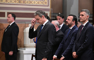 Ο Κυριάκος Μητσοτάκης στη Μητρόπολη