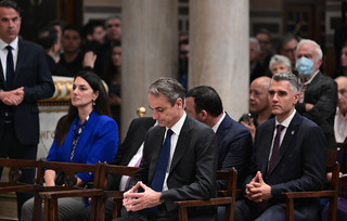 Ο Κυριάκος Μητσοτάκης στη Μητρόπολη