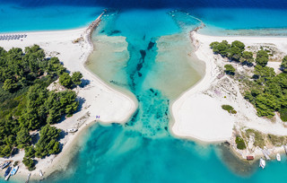Παραλία Λιμνοθάλασσας Πόρτο Γλαρόκαβου Κασσάνδρα Χαλκιδική Παραλία Λιμνοθάλασσας Πόρτο Γλαρόκαβου Κασσάνδρα Χαλκιδική