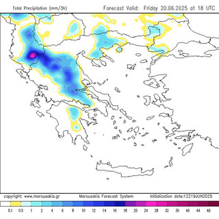 Οι χάρτες της 48ωρης κακοκαιρίας με καταιγίδες, κεραυνούς και χαλάζι Οι χάρτες της 48ωρης κακοκαιρίας με καταιγίδες, κεραυνούς και χαλάζι