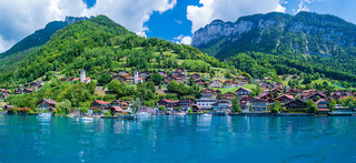 Λίμνη Thun Ελβετία Λίμνη Thun Ελβετία