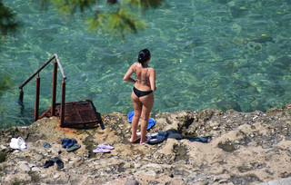 Παραλία με κόσμο Παραλία με κόσμο