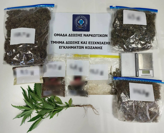 Κοζάνη: Συνελήφθη 51χρονος για διακίνηση ναρκωτικών – Κατασχέθηκαν 383 γραμμάρια ακατέργαστης κάνναβης
