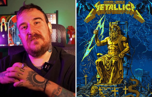 Metallica στην Αθήνα: Ο Έλληνας πίσω από την αφίσα της θρυλικής μπάντας μιλά στο Newsbeast | Lifestyle στο PlusTV.gr