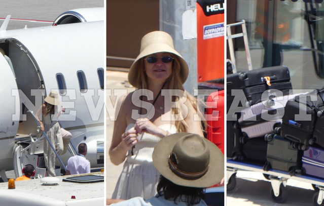 H Κέιτ Χάντσον έφτασε με lear jet στο αγαπημένο της ελληνικό νησί, τη Σκιάθο – «Βουνό» οι βαλίτσες και τα χαμόγελα με τους κατοίκους