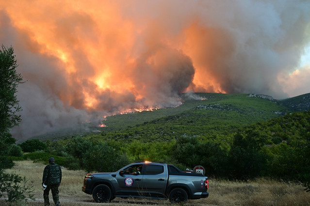 Porto Germeno wildfire damage checks begin in West Attica