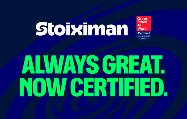 Η Stoiximan απέκτησε την πιστοποίηση Great Place To Work® | Οικονομία στο PlusTV.gr