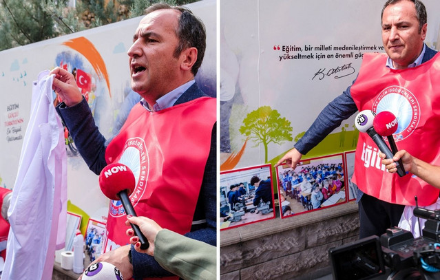 Σάλος στην Τουρκία με τις λευκές ποδιές για δασκάλους: «Τα παιδιά πεινούν και το υπουργείο μετρά εκατοστά»