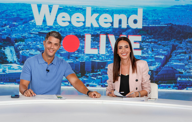 «Weekend Live» με τους Δημήτρη Πανόπουλο και Μάρτζυ Λαζάρου: «Στη live εκπομπή δεν υπάρχει δεύτερη λήψη»