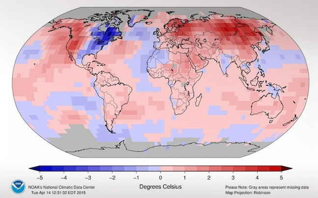 Ίσως η θερμότερη χρονιά στην ιστορία το 2015