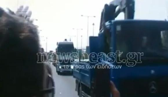 Δεκάδες φορτηγά στις Εθνικές Οδούς