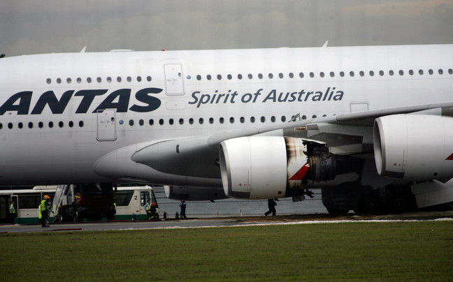 Καθηλωμένο στο έδαφος αεροσκάφος της Qantas