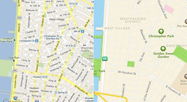 Μικρότερο όγκο δεδομένων χρησιμοποιούν οι Apple Maps
