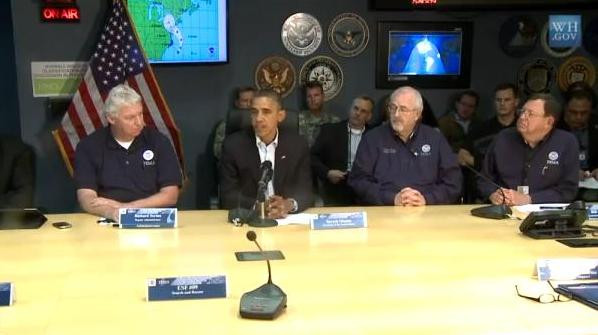 Το διάγγελμα του Ομπάμα για τον τυφώνα «Sandy»