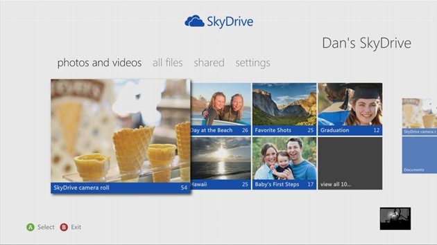 Το SkyDrive πλέον και στο Xbox 360