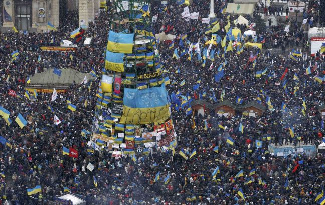 Διαμαρτυρία για την αποπομπή του ουκρανού προέδρου