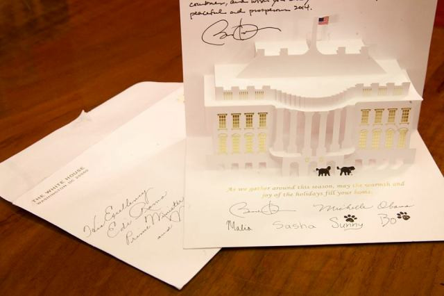 Η καρτ-ποστάλ του Ομπάμα στον πρωθυπουργό της Αλβανίας