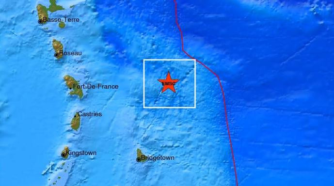 Ισχυρός σεισμός 6,7 Ρίχτερ μεταξύ Καραϊβικής- Ατλαντικού
