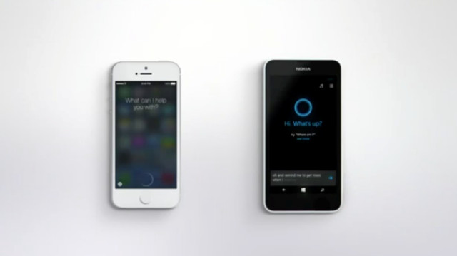 Η Microsoft συγκρίνει την «Cortana» με τη «Siri»