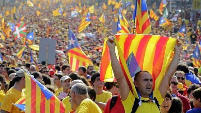Στους δρόμους της Βαρκελώνης 1,8 εκατομμύρια Καταλανοί