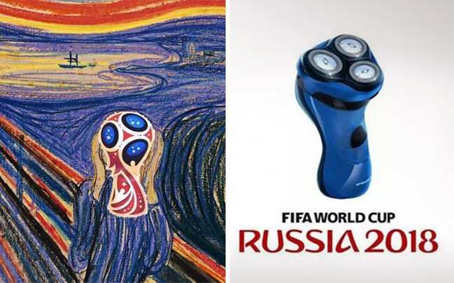 Κάνουν πλάκα με το λογότυπο του Παγκόσμιου Κυπέλλου 2018